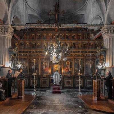 Greek Orthodox church liturgy in Zagori